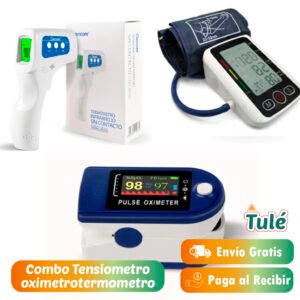 Combo Tensiómetro-oximetro-termómetro